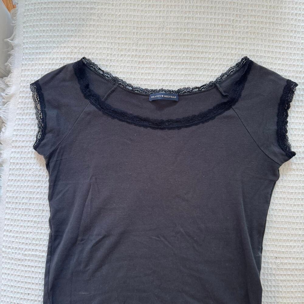 Black lace brandy melville top